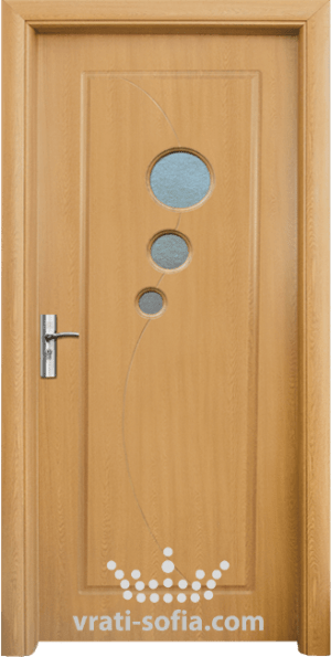 Интериорна врата 017, цвят Светъл дъб