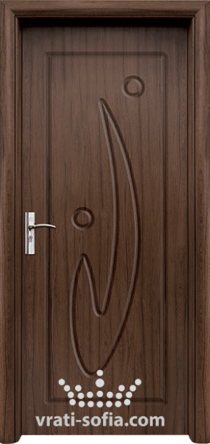 Интериорна врата 070-P, цвят Орех