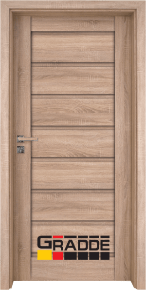 Интериорна врата Gradde Axel Voll Klasse A++, Дъб вераде
