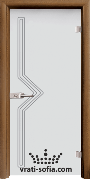 Стъклена врата Gravur G 13 9, цвят каса Златен дъб