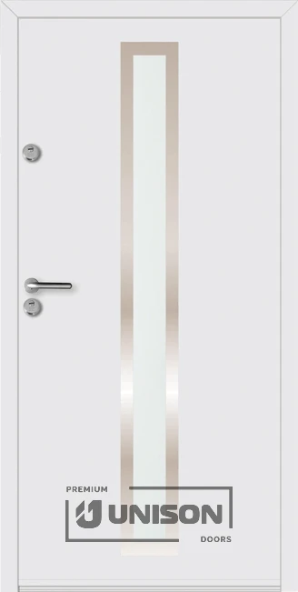 Входна врата Unison Thermo Plus Stilo - Бял Мат